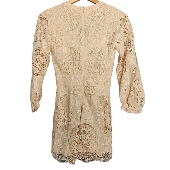 MAJE Ilou guipure lace playsuit romper size 34 us 2 - Picture 5 of 8